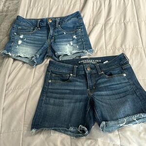 Two pairs for the price of one. American Eagle shorts, size 6